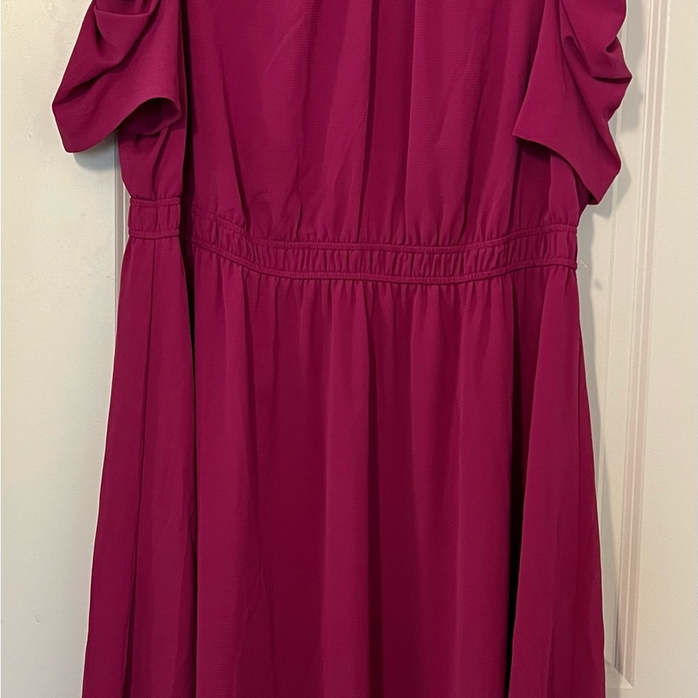 London Times Pink Midi Dress